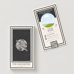 DIE HÄKELER TAROT Visitenkarte | Informationskarte | Visitenkarte