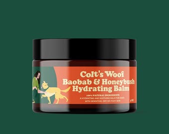 Baobab Honeybush Hydrating Dog Paw Balm | 100% Natural Moisturizing Nose & Skin Care