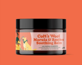 Marula Rooibos Soothing Balm for Dry Cracked Paws & Nose | 100% Natural Paw Butter