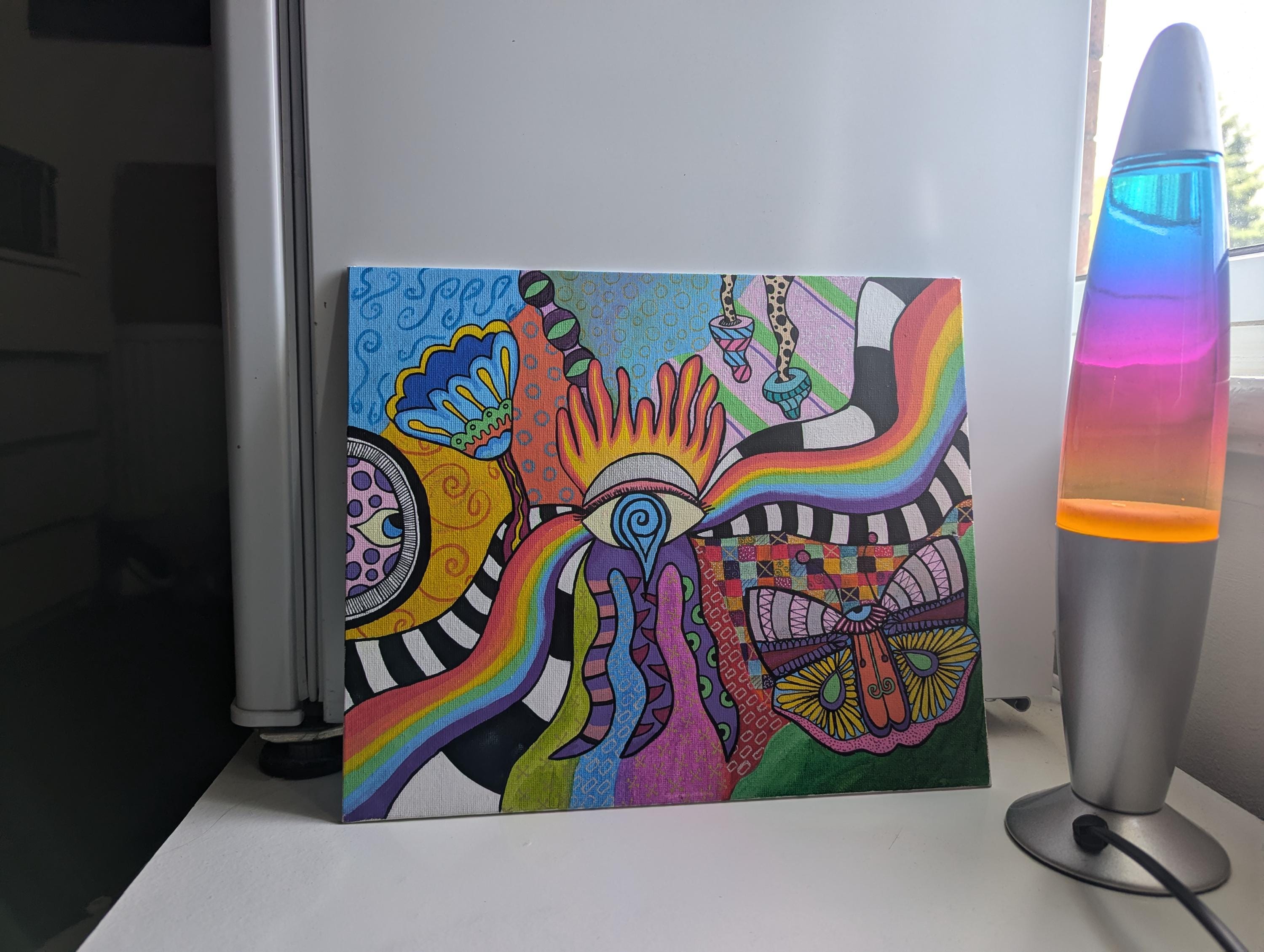 Posca canvas art - Etsy 日本