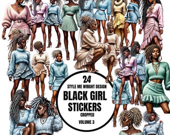Style Me Wright Designs 24 Immagini di ragazze nere Vol.3 / Digital Pact: Stili di moda afrocentrici multi colori