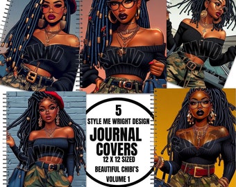 Style Me Wright Designs Journal Covers Urban Template Vol 3 / Alta risoluzione 300 DPI / Download PNG istantaneo / Copertine per diari/quaderni, KDP