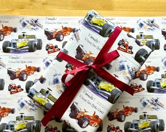 Formula 1 Gift Wrap | 70 x 50cm Gift Wrap Sheet