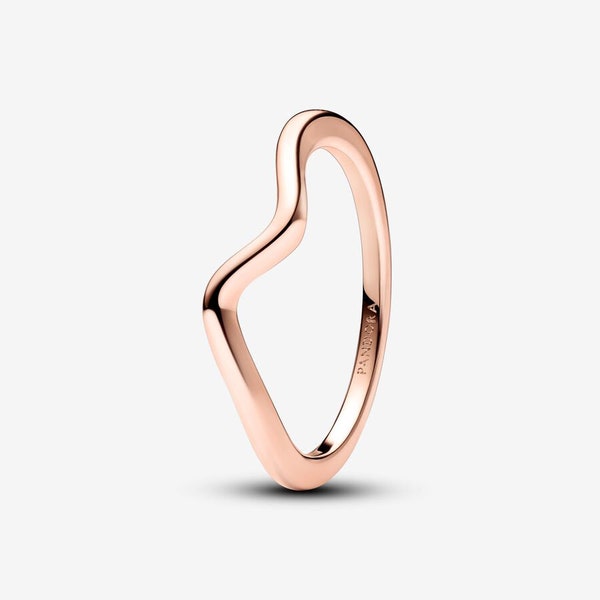 Rose gold Polished Wave Ring