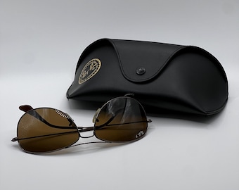 Lunettes de soleil pour cockpit Ray-Ban RB3362 - Verres marrons polarisants - Fabriquées en Italie - avec étui