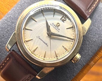 1950s Omega Seamaster Automatic Vintage Gold Tone Dress Watch