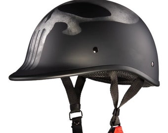 Medio casco de moto Polo Punisher