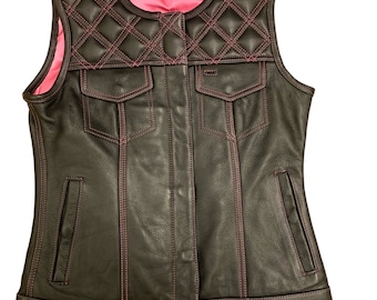 Ladies Pink Custom Vest