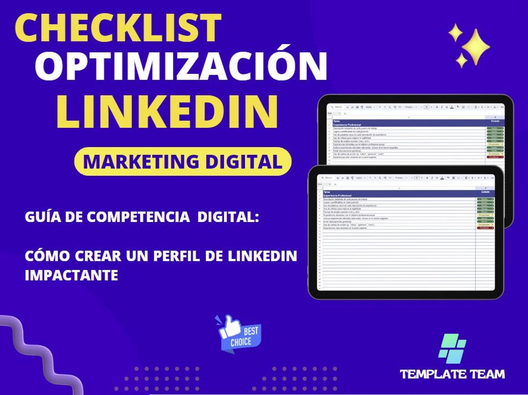 Linkedin Profile Optimization Checklist - Etsy