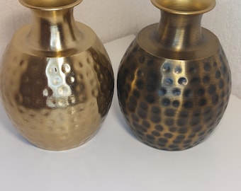 2 Vase décoratif en métal