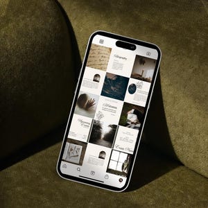 Bookstagram-sjabloon canva | Instagram-sjablonen schrijven | Boekrecensies en promotieberichten | Socialmediakit Dark Romance afbeelding 7