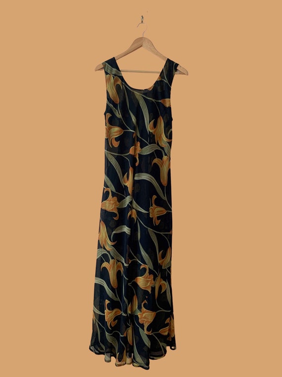 90's Reversible Floral Maxi Dress