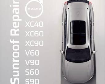 Volvo Sunroof Seal Gap Filler Repair Kit - XC90 XC60 V90 V60 S90 XC40 - Prevents Water Damage & Wind Noise - 32342701 Alternative