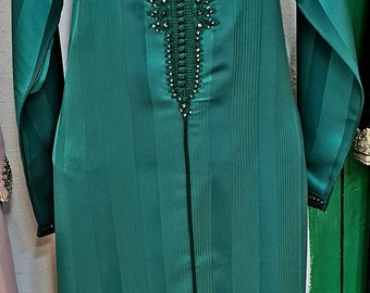 Caftan traditionnel marocain (Jawhara) fait main