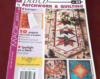 Zauberhaftes Aufnäher Patchwork Quilten Magazine 10er Set/ 2003/2004