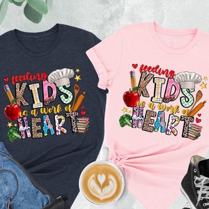 School Lunch Lady Teacher Back To School Shirt Heart School Lunch Lady Teacher Back To School Shirt Heart