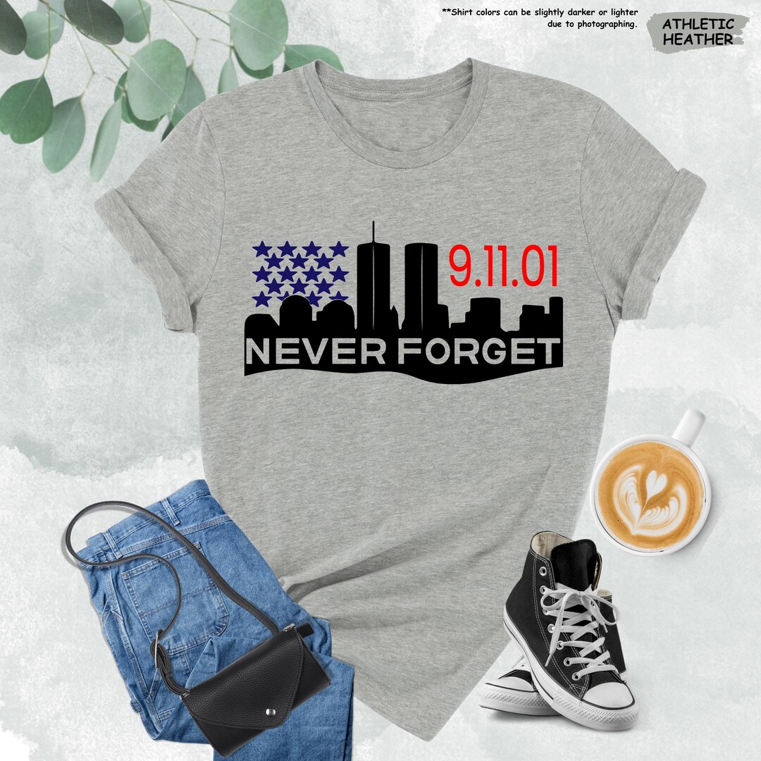 Never Forget 9-11-01 Shirt, Memorial Event Shirt, 9-11 Anniversary T ...