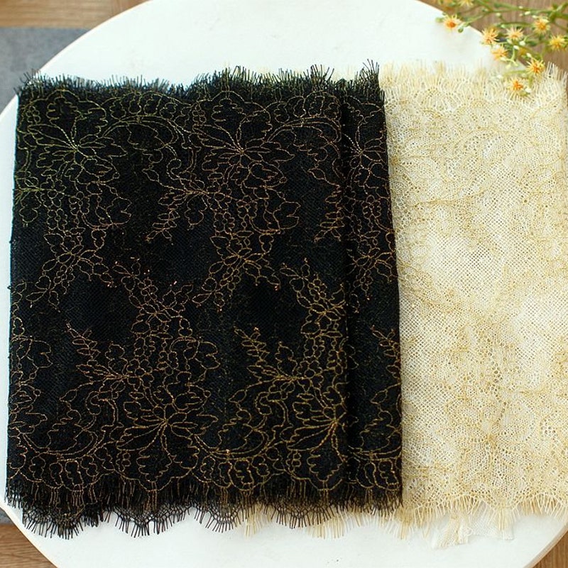 Black Gold Scalloped Trim - Etsy