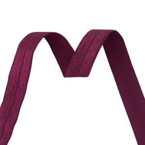 66 colors Fold-Over Elastic (FOE) 5/8&quot; with Satin Face and Plush Back, Lingerie Elastic, Elastic Ribbon, Foe Elastic, Underwear Elastic