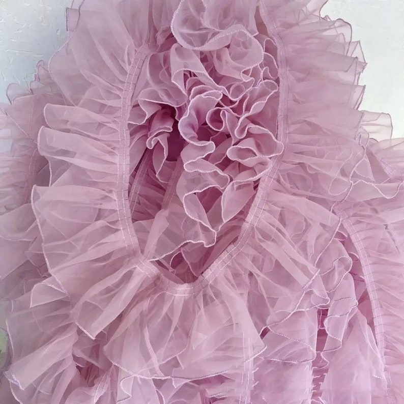 20yards Ruffle Organza Lace Trim: 3.9