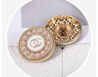 10pcs 18-23mm Vintage Metal Buttons for Sewing, Clothes