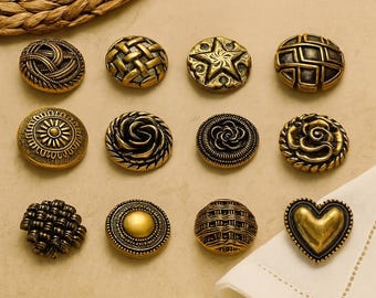 Bottoni In Metallo Nero Lucido A Cupola Con Occhielli Per Giacca - Foto 5