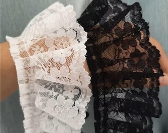 10m Schwarze Rüschenspitze, Puppenkleidung, Tutu Kleid