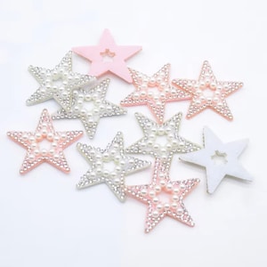 10pcs Rhinestones Star Patch, Beaded Patches, Denim Patches, Star Rhinestone Applique, Cool Clothing Patch, Jacket Patches, Iron On Patch