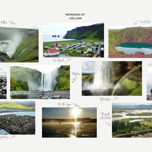 Photo collage poster - Memories of Iceland