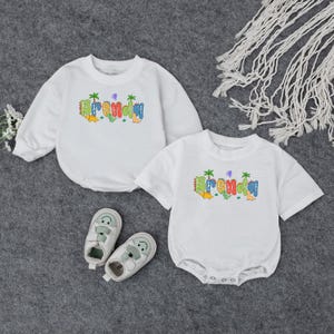 Personalized Dinosaur Baby Romper, Custom Name Dinosaur Bodysuit, Dino 1st Birthday Outfit, Baby Boys Clothes, Baby Shower Gift For Boys