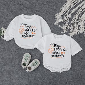 These Rolls Are Homemade shirt, Bubble Romper, New Boy Bodysuit, Sweatshirt kid, Halloween Baby Outfit, Fall Baby Clothes, Pumpkin Newborn