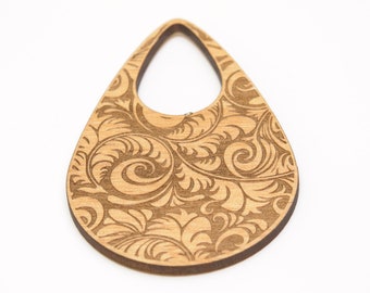 Swirly Alder Wood Pendant