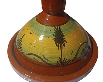 Grand tajine marocain 34cm de diamétre   exellente qualité livraison point relais tagine naturel fait main