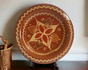 Sehr große marokkanische Terrakotta-Schale, 49 cm, Kesriya-Couscous-Gericht für 10/12 Personen, idealer Couscous-RFISSA-Lieferungspunkt