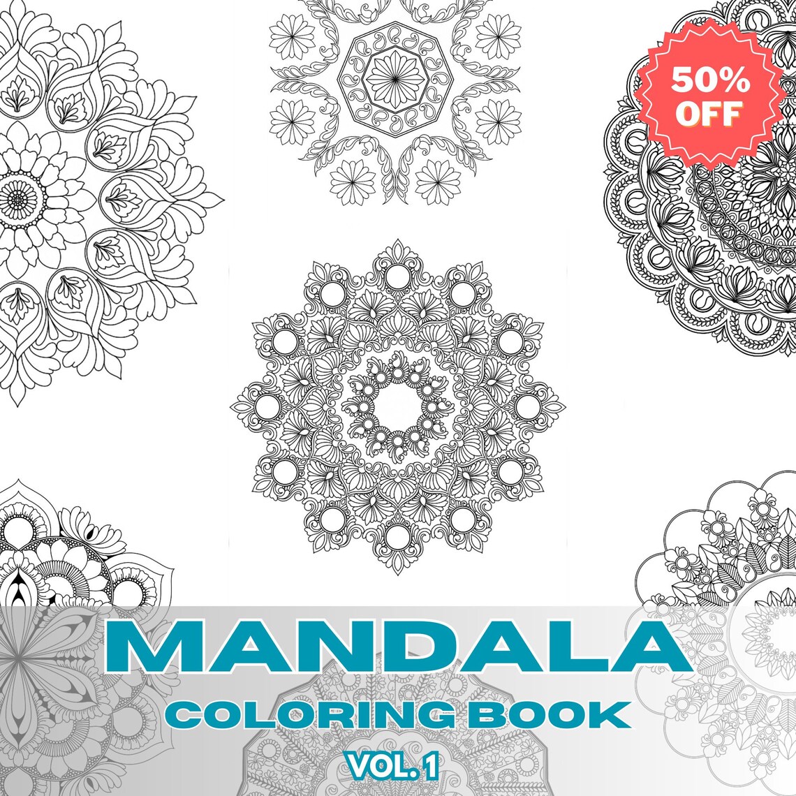 Mandala Coloring Pages Adult Mandala Coloring Book Hand Drawn Mandala ...