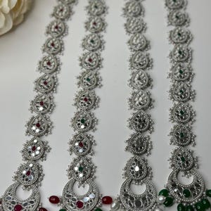 Choti |Braid silver Choti |Indian Bridal Choti |Hair accessories|Indian Wedding|Bridal Hair accessories|PolkiKundan