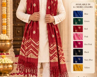 Men’s Dupatta for Kurta/Sherwani/Achkan 80inX 36in