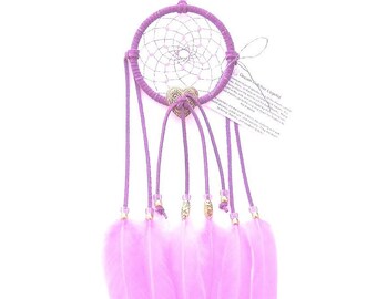 Orchid Purple Dream Catcher, Goose Shoulder Feathers