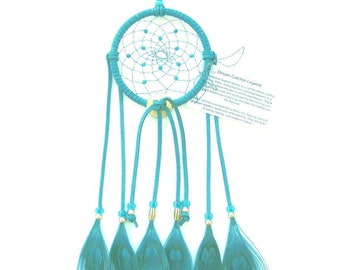 Peacock Blue Dream Catcher, Peacock Eyes Feathers