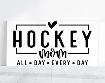 Witty & Sassy Metal Sign, Signs For Shelves, Trays, or Walls, Hockey Mom, Mom Life, Hockey Family