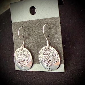 Grateful dead theme Bertha earrings