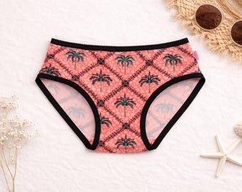 Womens Plus Size Cotton Underwear Handmade Palm Print 6-34