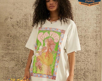 Vintage Pink Floyd Poster Shirt Pink 