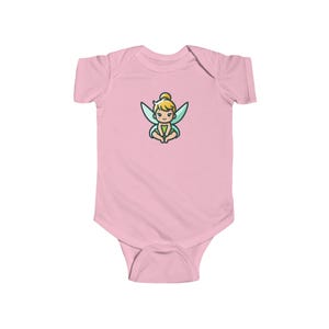 Tinker Bell Baby Onesie Infant Fine Jersey Bodysuit | Peter Pan Disney
