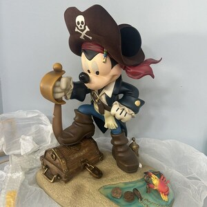 ZELDZAAM Disney Mickey Mouse Pirates of Caribbean groot beeldje afbeelding 2