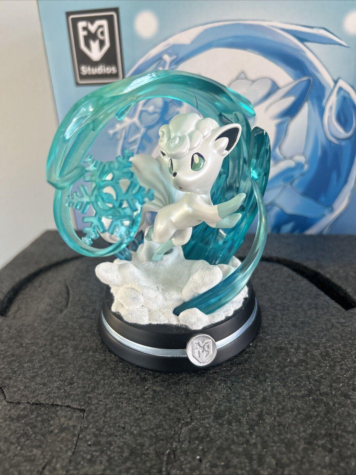 Rare Alolan Vulpix Ice Resin Statue- MFC Studio Pokemon Figure - New Anime Display Collectible