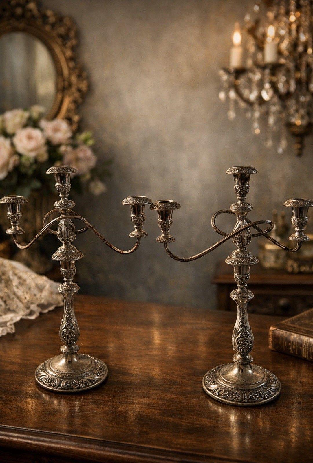 Rogers Candelabra - Etsy