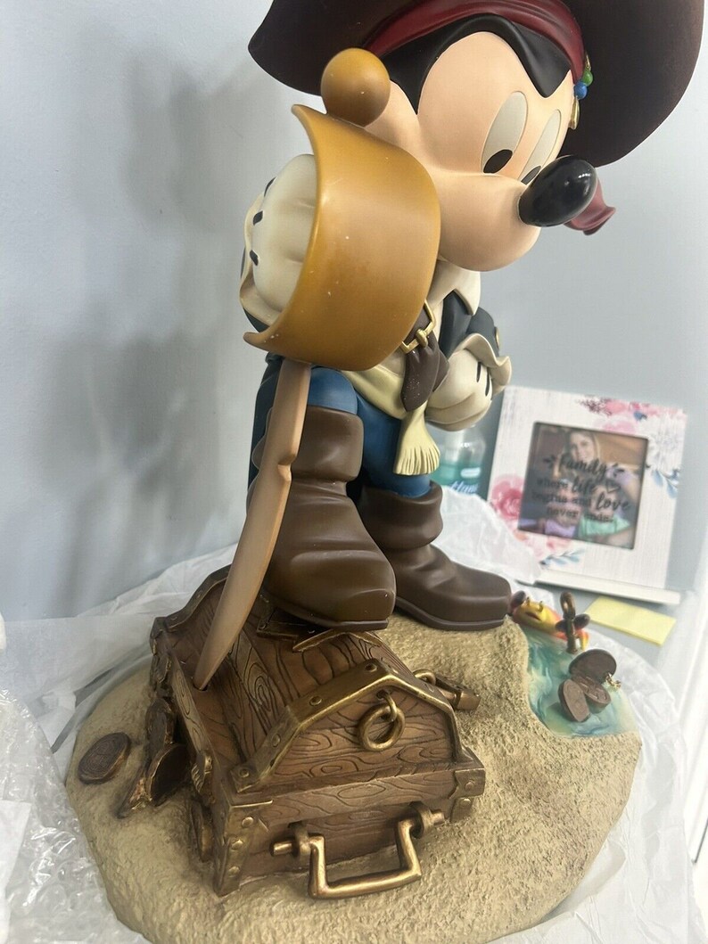 ZELDZAAM Disney Mickey Mouse Pirates of Caribbean groot beeldje afbeelding 5