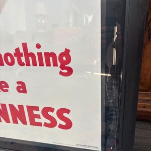 Vintage Guinness Beer Mirror Sign Framed Bar Wall Decor Man Cave Irish Pub Large image 4