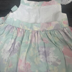 Vintage Alyssa 80s Toddler Girl Pastel Birthday Party Dress Pastel Floral Size 4 zdjęcie 4